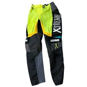 Xtreme Mens Medium Stretch Pants Motocross Dirt Bike Rubber Detail Racing Black